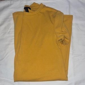 Forever 21 Yellow T-Shirt Dress